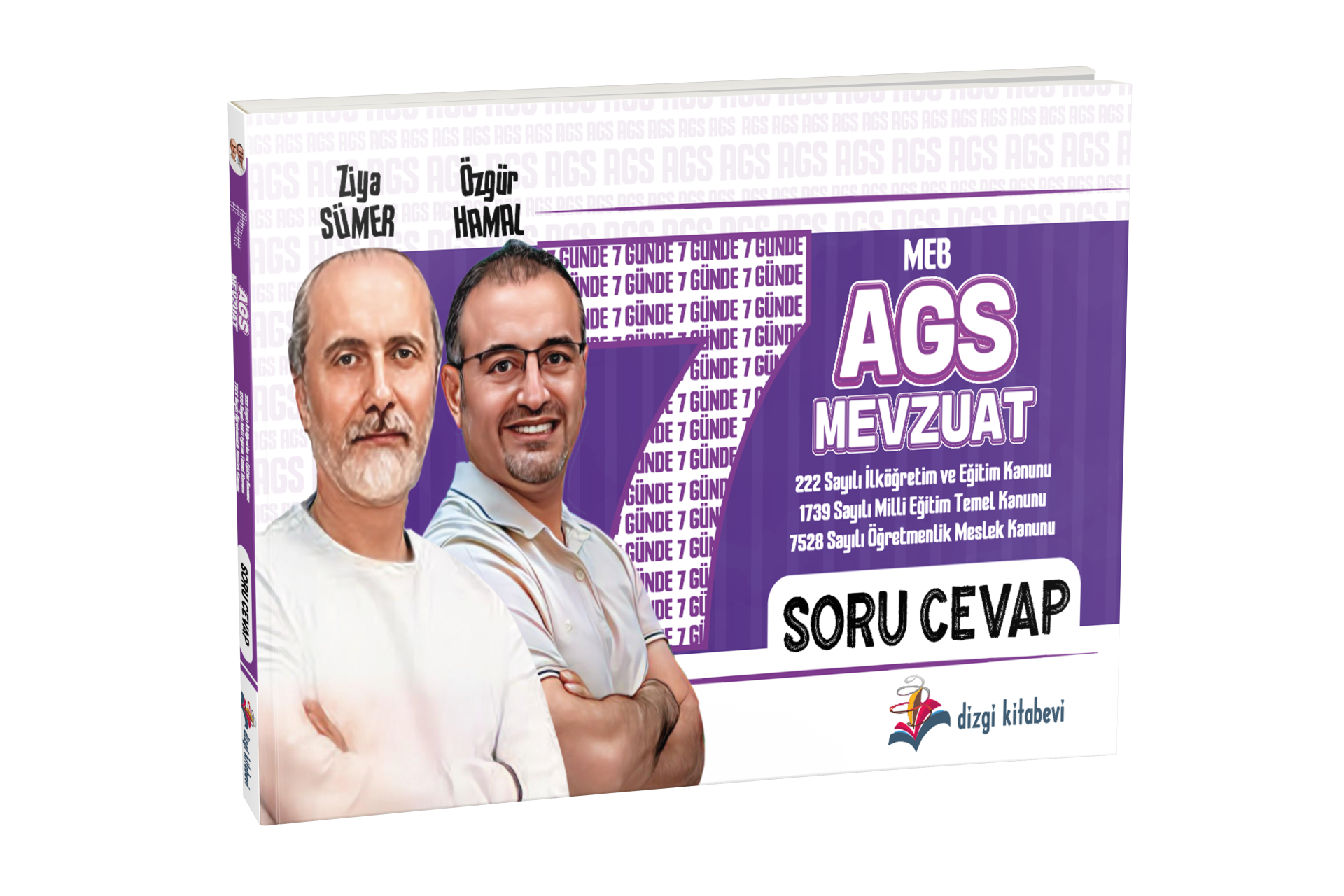 Dizgi Kitap 2025 MEB AGS 7 Günde Mevzuat Soru-Cevap - Doğru Yanlış Boşluk Doldurma Defteri Özgür Hamal - Ziya Sümer