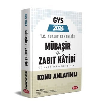 Data 2024 GYS Adalet Bakanlığı Mübaşir ve Zabıt Katibi Konu Anlatımlı Görevde Yükselme Data Yayınları
