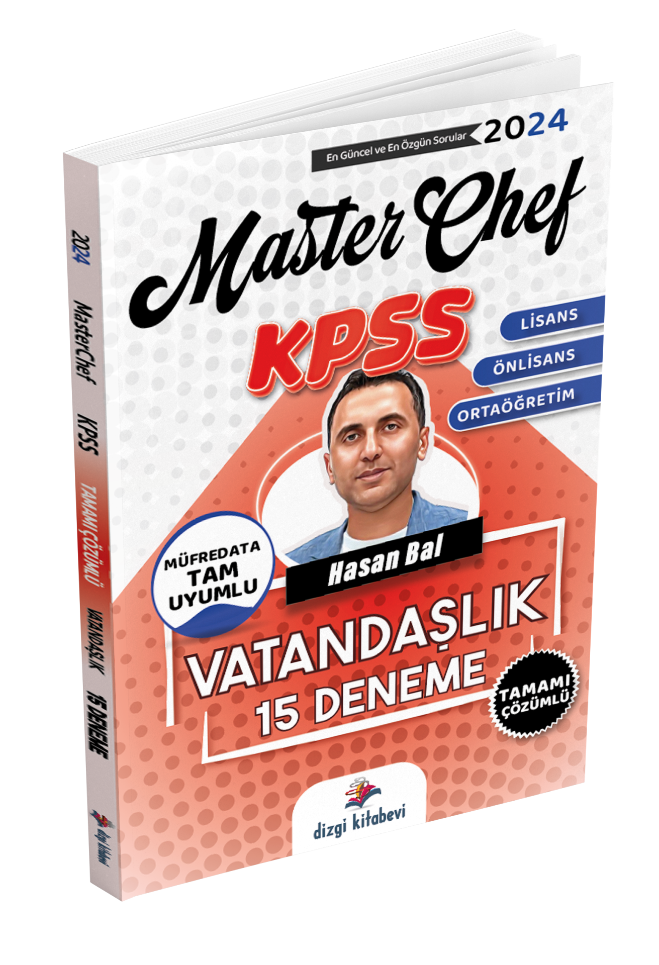 Dizgi Kitap MasterChef Kpss Genel Kültür Vatandaşlık 15 Deneme - Hasan Bal