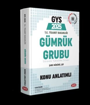 GYS Ticaret Bakanlığı GYS Gümrük Gümrük Grubu Konu Anlatımlı Data Yayınları