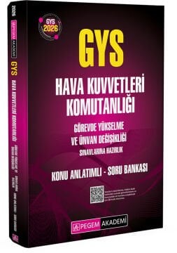 2026 GYS Hava Kuvvetleri Komutanlığı Görevde Yükselme Sınavlarına Hazırlık Konu Anlatımlı Soru Bankası Pegem Yayınları