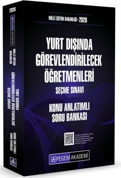 2026 MEB Yurt Dışında Görevlendirilecek Öğretmenleri Seçme Sınavı Konu Anlatımlı Soru Bankası Pegem Yayınları