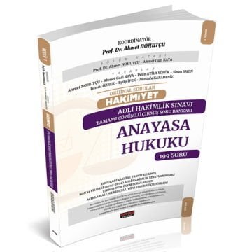 Orijinal Sorular HAKİMİYET Adli Hakimlik Anayasa Hukuku Çıkmış Soru Bankası Savaş Yayınları