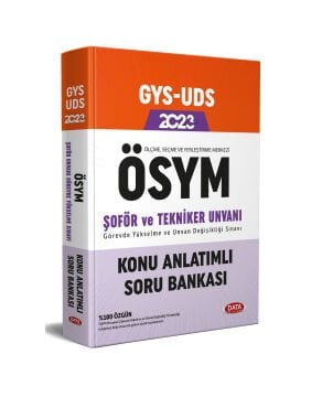 ÖSYM ŞOFÖR ve TEKNİKER UNVANI GYS KONU ANLATIMLI SORU BANKASI