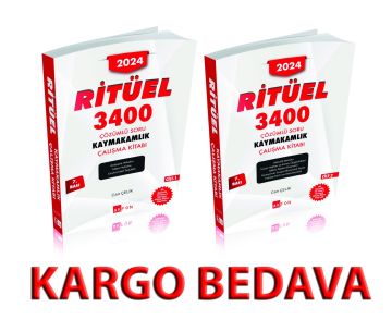 Ritüel 3400 Çözümlü Soru Bankası Can Çelik 7. Baskı 2024
