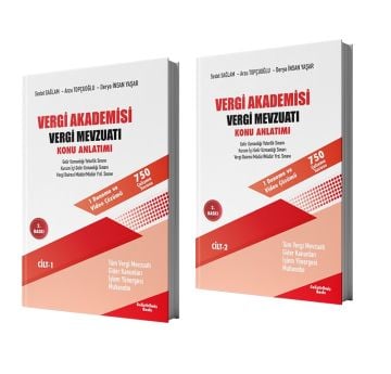 Vergi Akademisi Vergi Mevzuatı Konu Anlatımı 2 Cilt li Set Mart 2023