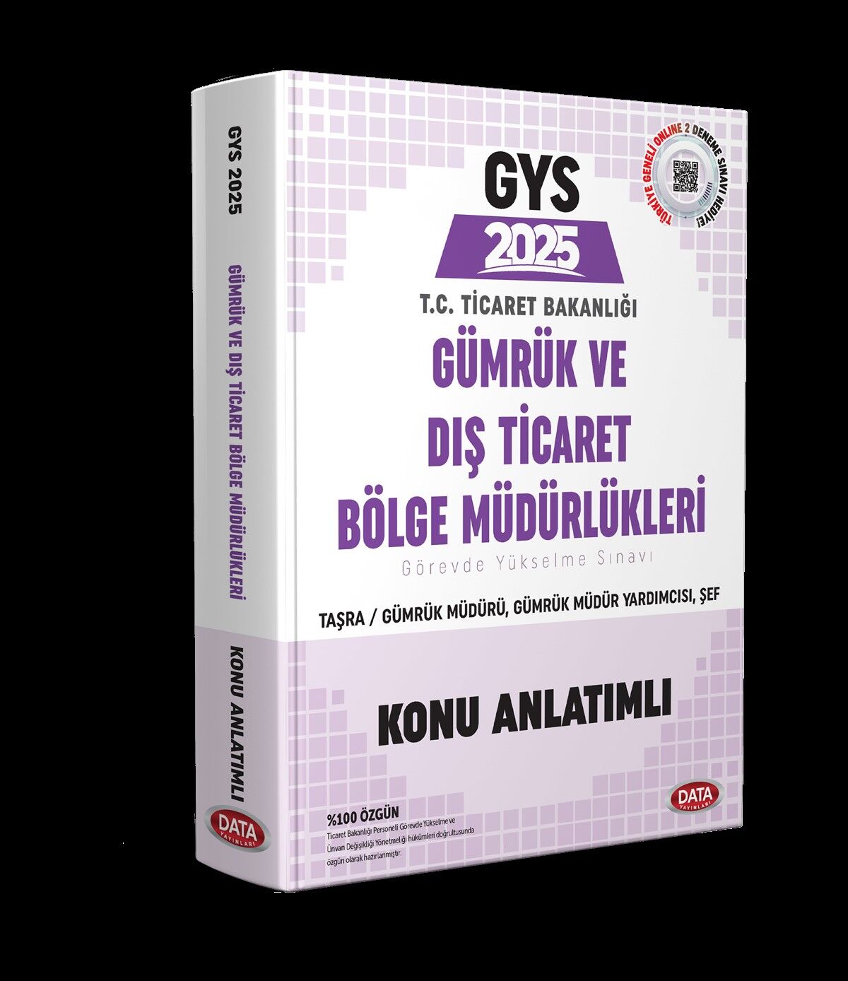 GYS Gümrük ve Dış Ticaret Bölge Müdürlükleri Taşra Müdür - Müdür Yardımcısı - Şef Konu Anlatımlı Data Yayınları