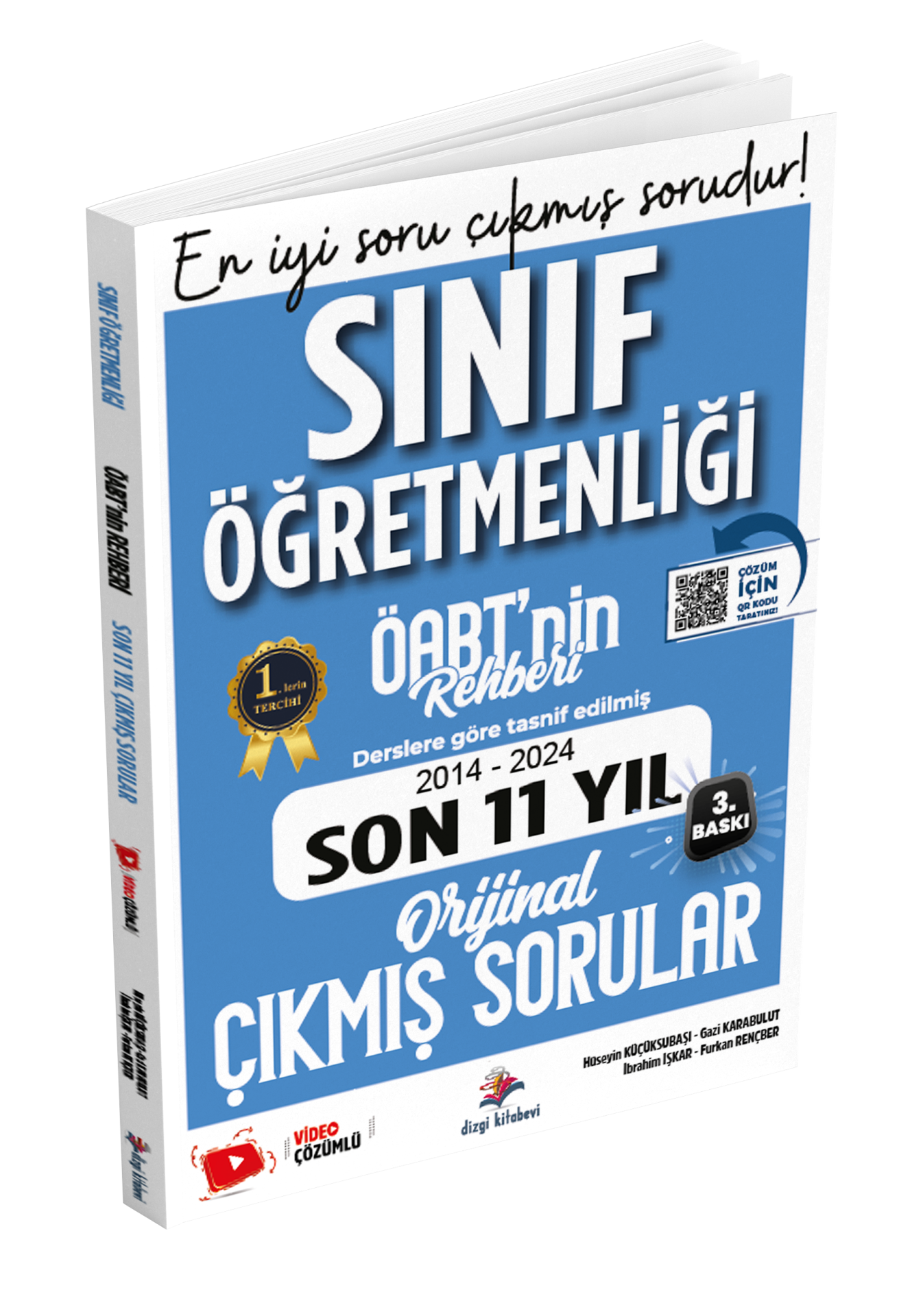 Dizgi Kitap Meb Ags ÖABT Sınıf Öğretmenliği Öabt'nin Rehberi Konularına Göre Tasnif Edilmiş Son 11 Yıl Orijinal Video Çözümlü Çıkmış Sınav Soruları 2025