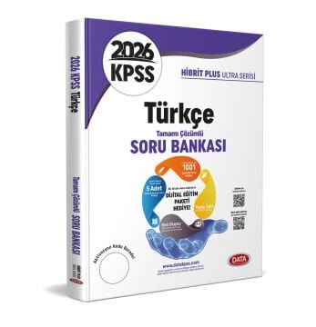 2026 KPSS Hibrit Plus Ultra Serisi Türkçe Soru Bankası - Karekod Çözümlü + Dijital Eğitim Platformu Hediye Data Yayınları