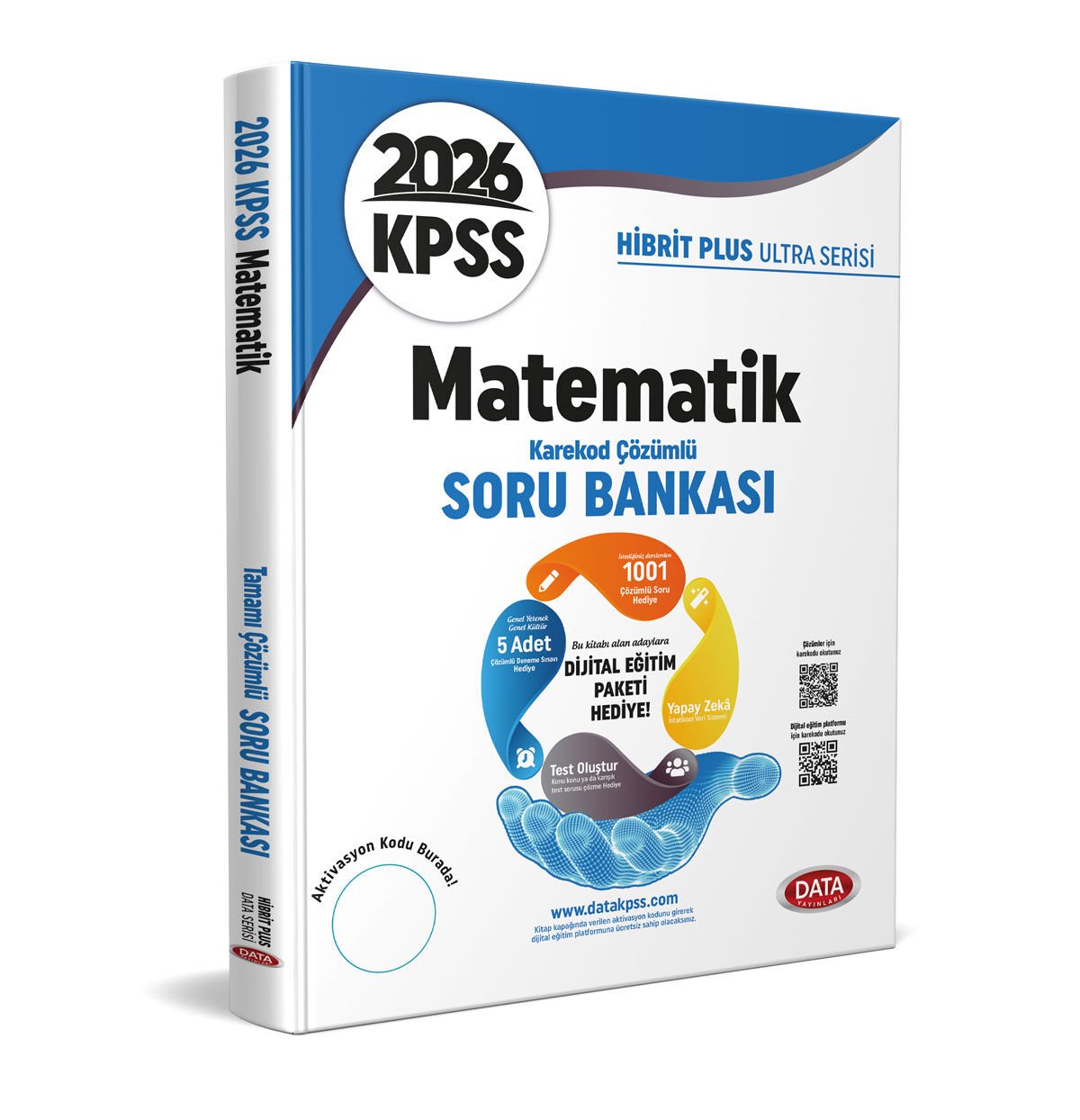 2026 KPSS Hibrit Plus Ultra Serisi Matematik Soru Bankası - Karekod Çözümlü + Dijital Eğitim Platformu Hediye Data Yayınları