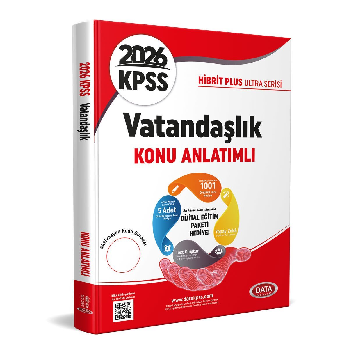 2026 KPSS Hibrit Plus Ultra Serisi Vatandaşlık Konu Anlatımlı + Dijital Eğitim Platformu Hediye Data Yayınları