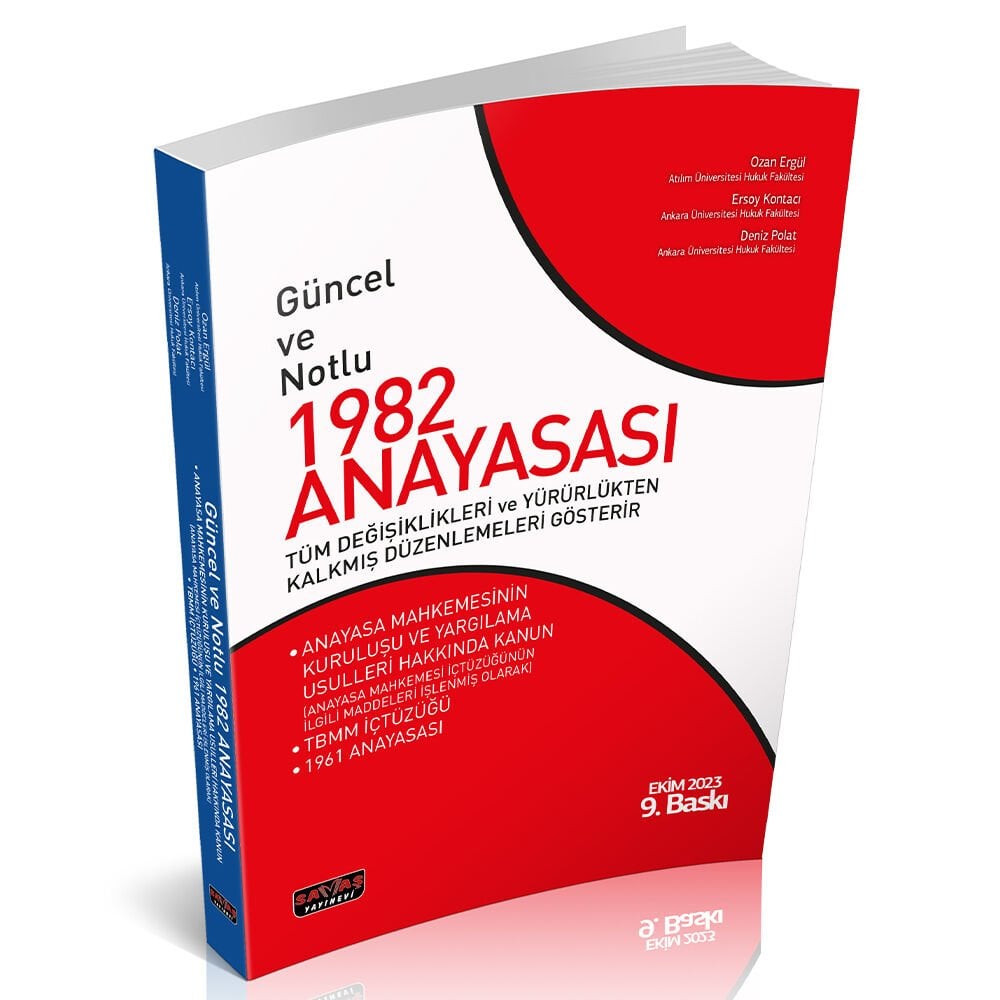 Güncel ve Notlu 1982 Anayasası