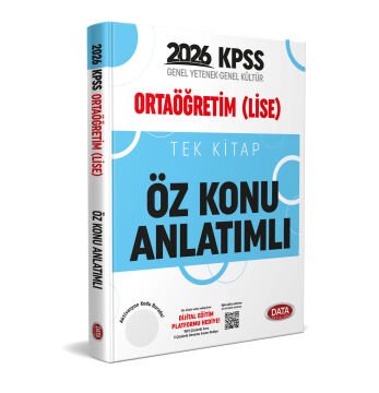 KPSS Ortaöğretim (Lise) Tek Kitap Öz Konu Anlatımlı Data Yayınları