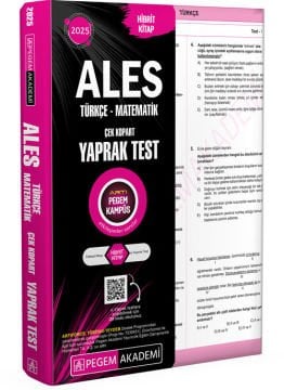 2025 ALES Çek Kopart Yaprak Test Pegem Yayınları