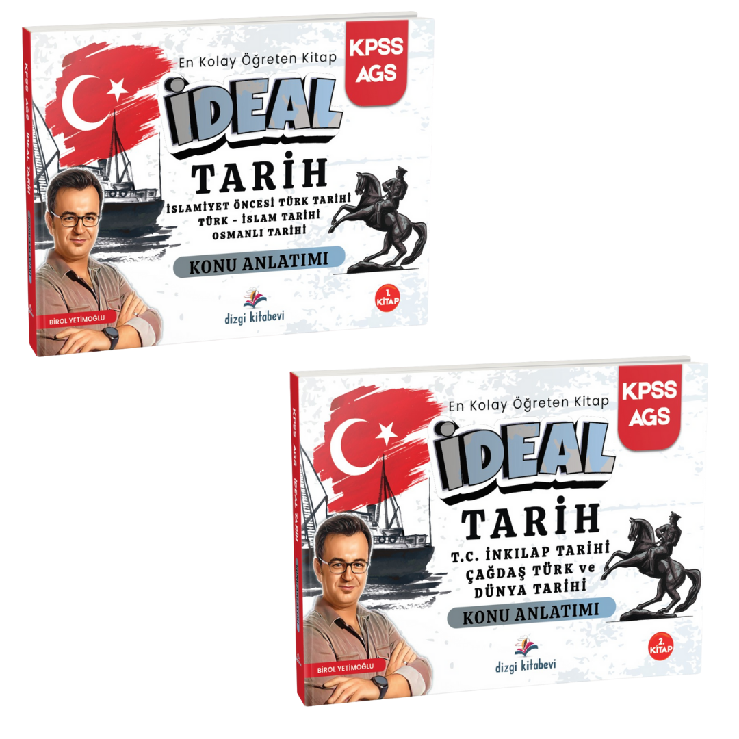 Dizgi Kitap 2026 KPSS MEB AGS İdeal Tarih Konu Anlatımı  Birol Yetimoğlu 2 Cilt