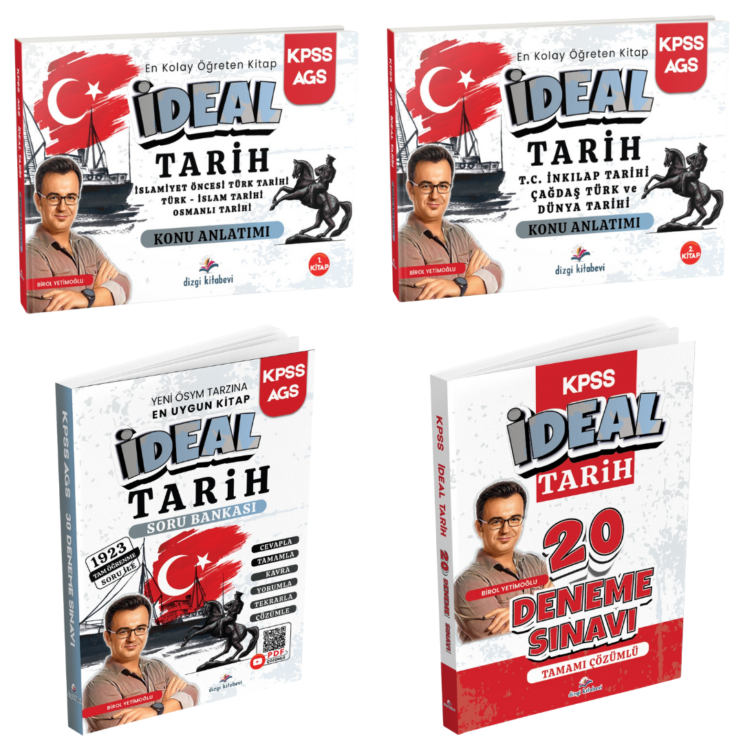 Dizgi Kitap 2026 KPSS İdeal Tarih Kazandıran 3'lü Set Birol Yetimoğlu