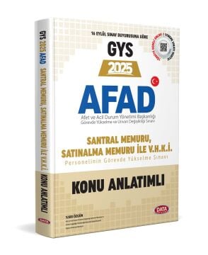 AFAD Memur GYS Konu Anlatımlı Data Yayınları