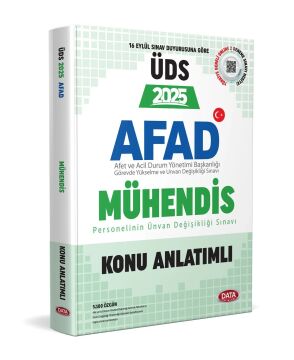 AFAD Mühendis ÜDS Konu Anlatımlı Data Yayınları
