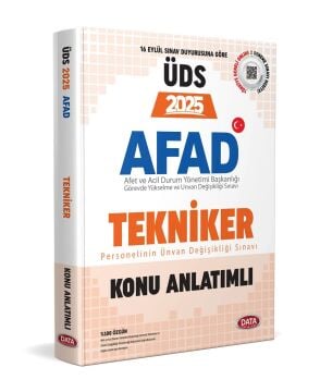 AFAD Tekniker Teknisyen ÜDS Konu Anlatımlı Data Yayınları