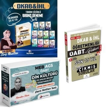 Dizgi Kitap 2026 MEB-AGS ÖABT Din Kültürü ve Ahlak Bilgisi Öğretmenliği Çıkmış Soru Analizli Konu Anlatımı, Deneme ve Çıkmış Sorular Seti