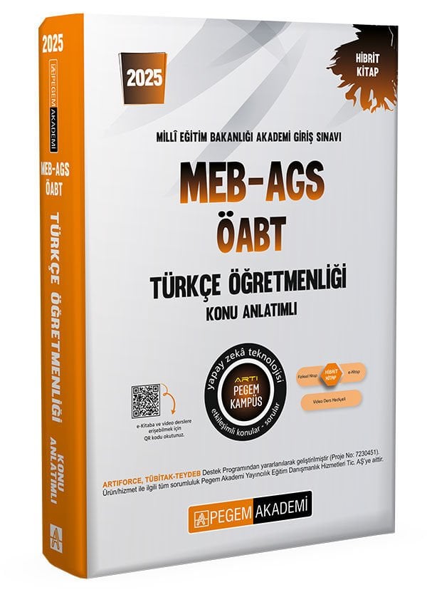 2025 MEB-AGS-ÖABT Türkçe Öğretmenliği Konu Anlatımlı Pegem Yayınları