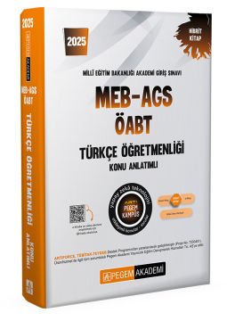 2025 MEB-AGS-ÖABT Türkçe Öğretmenliği Konu Anlatımlı Pegem Yayınları