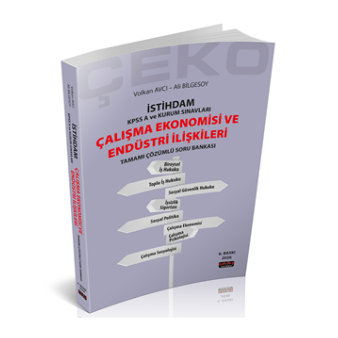 İstihdam ÇEKO Çalışma Ekonomisi ve Endüstri İlişkileri Soru Bankası Savaş Yayınları