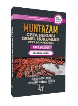 4T Yayınları Muntazam Ceza Hukuku Genel Hükümler Konu Anlatımı