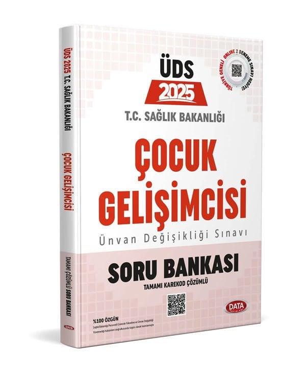 T.C. Sağlık Bakanlığı ÜDS Çocuk Gelişimcisi Soru Bankası (Tamamı Karekod Çözümlü) Data Yayınları