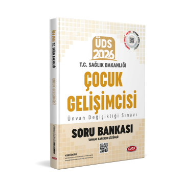 Data Yayınları ÜDS T.C. Sağlık Bakanlığı Çocuk Gelişimcisi Soru Bankası (Tamamı Karekod Çözümlü)