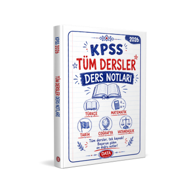 Data Yayınları 2026 KPSS Genel Yetenek Genel Kültür Tüm Dersler Ders Notları