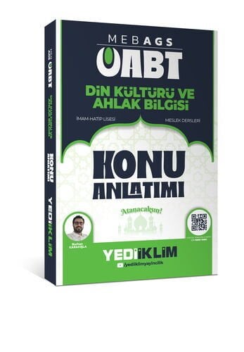 2026 MEB AGS ÖABT Din Kültürü ve Ahlak Bilgisi Konu Anlatımı Yediiklim Yayınları