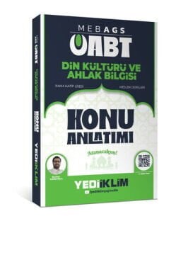 Yediiklim Yayınları 2026 MEB-AGS ÖABT Din Kültürü ve Ahlak Bilgisi Konu Anlatımı