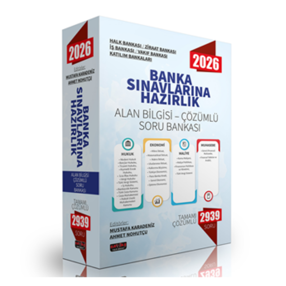 Banka Sınavlarına Hazırlık Alan Bilgisi Çözümlü Soru Bankası Savaş Yayınları