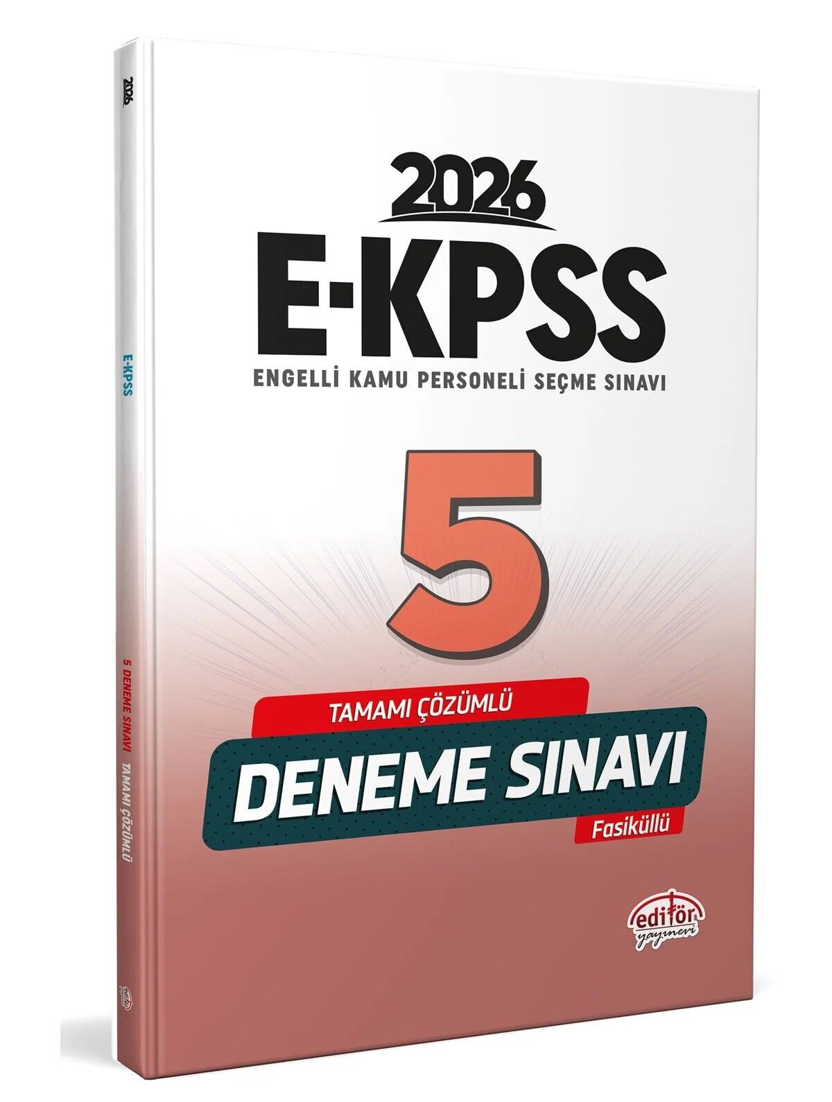 EKPSS Tamamı Çözümlü 5 Deneme Sınavı Editör Yayınları