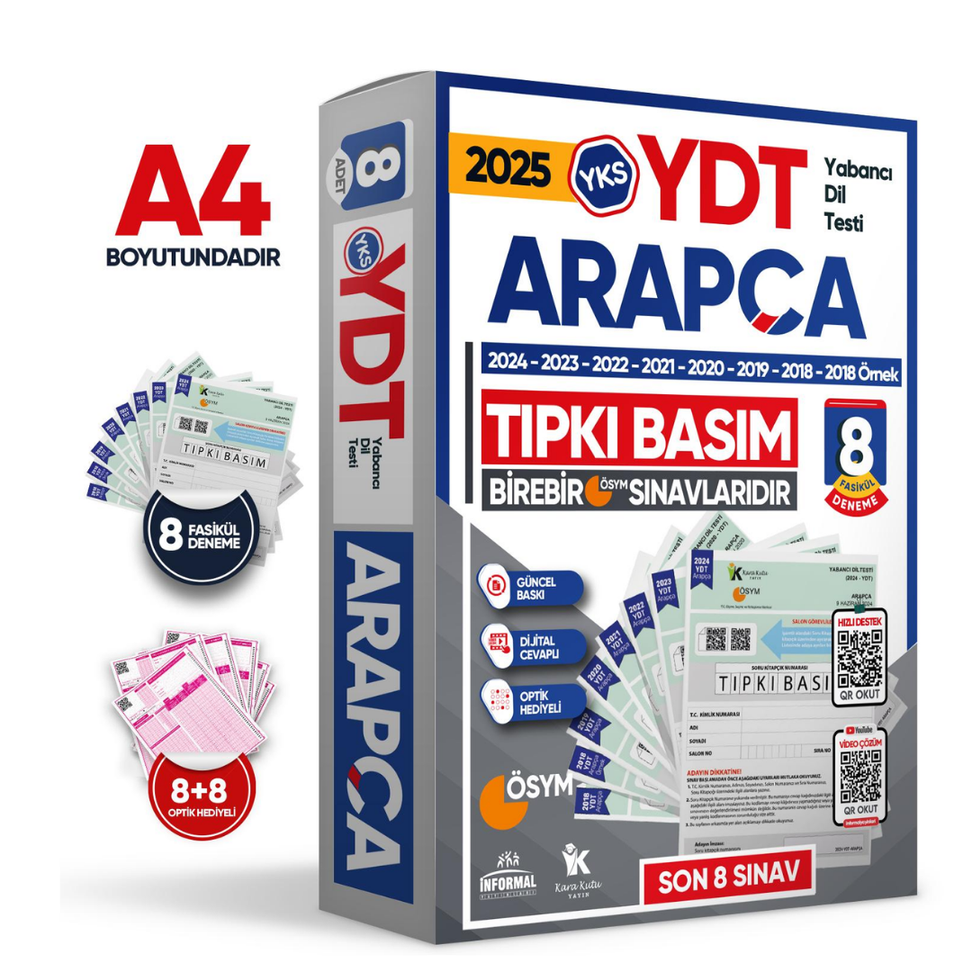 2025 YKS YDT ARAPÇA ÖSYM Çıkmış Soru Tıpkı Basım Deneme Paketi 8li Türkiye Geneli İnformal Yayınları