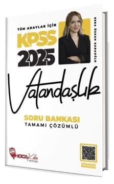 Hoca Kafası 2025 KPSS Vatandaşlık Soru Bankası Çözümlü - Esra Özkan  Karaoğlu Hoca Kafası Yayınları