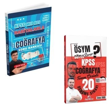 Dizgi Kitap 2026 Kpss Meb Ags Haritalarla Coğrafya Soru Bankası & ÖSYM Böyle Sorar KPSS Coğrafya Tamamı PDF Çözümlü 20 Deneme Seti
