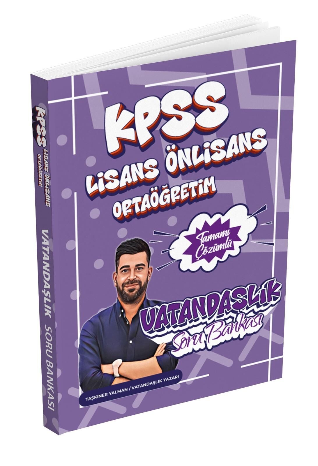 Dizgi Kitap 2026 KPSS Vatandaşlık Tamamı Çözümlü Soru Bankası Taşkıner Yalman