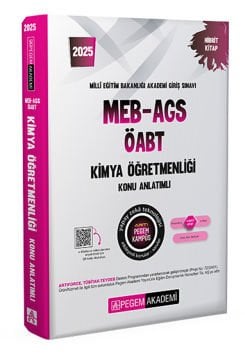 2025 MEB-AGS-ÖABT Kimya Öğretmenliği Konu Anlatımlı Pegem Yayınları