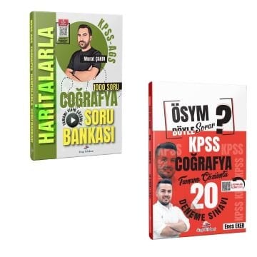 Dizgi Kitap 2026 Kpss Meb Ags Haritalarla Coğrafya Soru Bankası & ÖSYM Böyle Sorar KPSS Coğrafya Tamamı PDF Çözümlü 20 Deneme Seti
