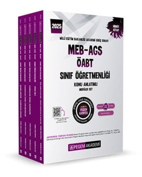2025 MEB-AGS-ÖABT Sınıf Öğretmenliği Konu Anlatımlı Set (5 Kitap) Pegem Yayınları