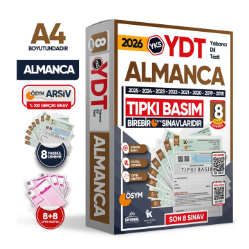 2025 YKS YDT (Yabancı Dil Testi) ALMANCA ÖSYM Çıkmış Soru Tıpkı Basım Deneme Paketi 7li Türkiye Geneli İnformal Yayınları