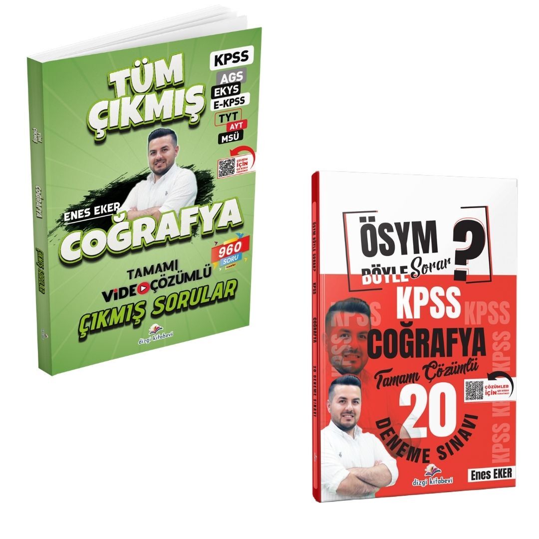 Dizgi Kitap 2026 Coğrafya Tüm Sınavlar Tamamı Video Çözümlü Çıkmış Sorular & ÖSYM Böyle Sorar KPSS Coğrafya Tamamı PDF Çözümlü 20 Deneme Sınavı Seti