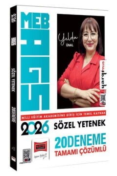 2026 MEB-AGS Sözel Yetenek Tamamı Çözümlü 20 Deneme Yargı Yayınları