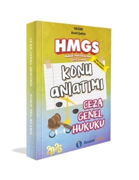 Garantör Akademi 2025 HMGS Ceza Hukuku Genel Hükümler Konu Anlatımı