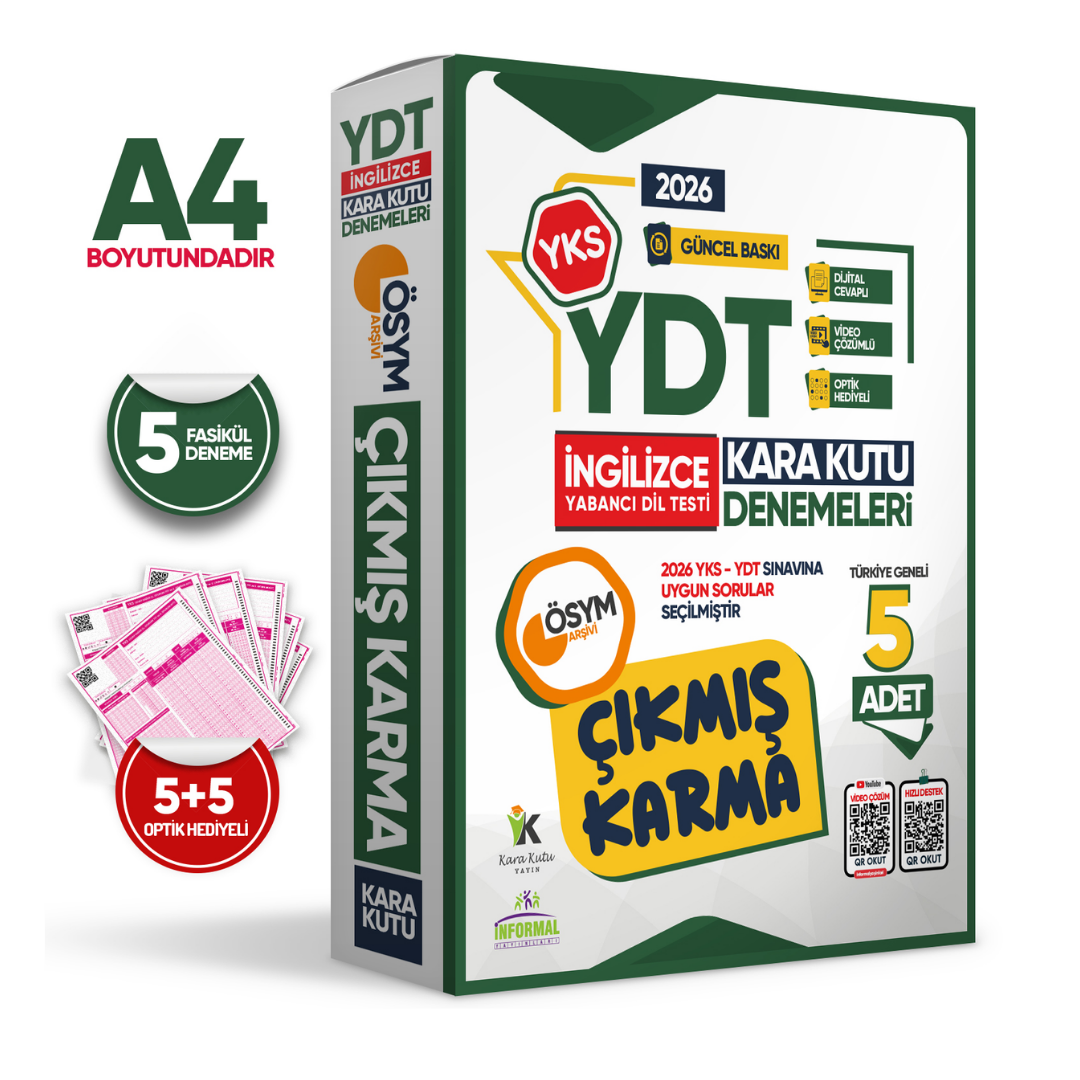 2025 YKS YDT İngilizce ÖSYM Çıkmış Soru Tıpkı Basım 5li Deneme Paketi Türkiye Geneli Video Çözümlü İnformal Yayınları