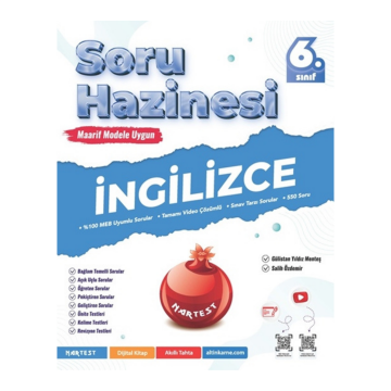 Nartest Yayınları 6. Sınıf İngilizce Soru Hazinesi