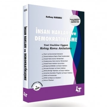 4T Yayınları  İnsan Hakları ve Demokratikleşme Konu Anlatımı Kutluay Kararlı