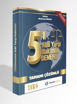 Garantör Akademi Adli Hakimlik Sınavına Hazırlık Tamamı Çözümlü 5 Deneme